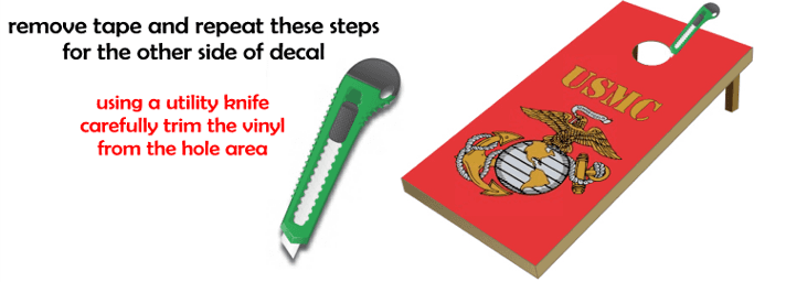 How to install cornhole board wraps