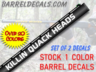 Killin Quack Heads gun barrel decal set - [Awesome_Decals]