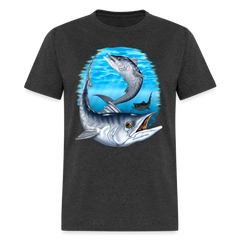 King Mackerel Under Water tee shirt - heather black