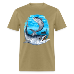 King Mackerel Under Water tee shirt - khaki