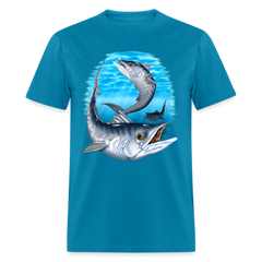 King Mackerel Under Water tee shirt - turquoise
