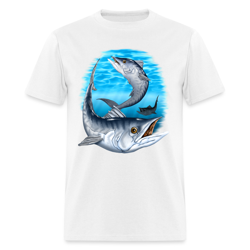 King Mackerel Under Water tee shirt - white