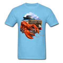 Lobster Fishing tee shirt - aquatic blue