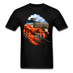 Lobster Fishing tee shirt - black