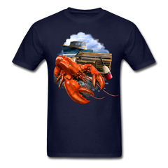 Lobster Fishing tee shirt - navy