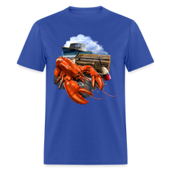 Lobster Fishing tee shirt - royal blue