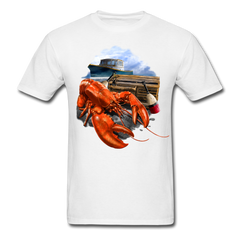 Lobster Fishing tee shirt - white