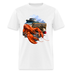 Lobster Fishing tee shirt - white