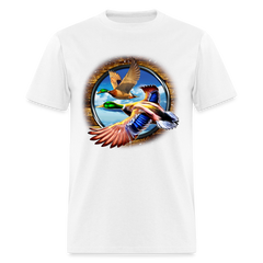 Mallard Ducks in Flight tee shirt - white