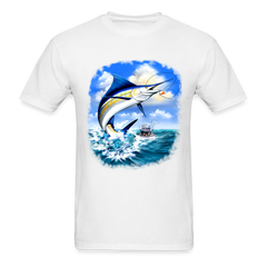 Marlin Fishing tee shirt - white