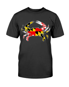 Maryland Flag Blue Crab tee shirt design - [Awesome_Decals]