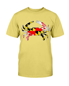 maryland flag crab tee shirt