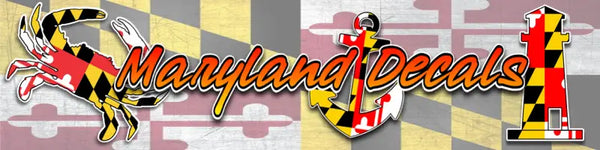 maryalnd flag decals stickers