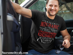 Mechanic Novelty tee shirt design