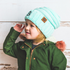 Monogrammed Personalized Kids Beanie Hats - [Awesome_Decals]