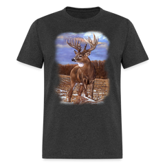 Monster Whitetail Super Freak Wildlife tee shirt - heather black