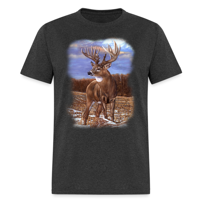 Monster Whitetail Super Freak Wildlife tee shirt - heather black