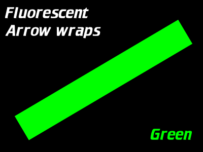 green fluorescent arrow wraps