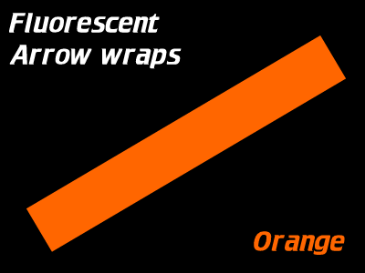 orange fluorescent arrow wraps