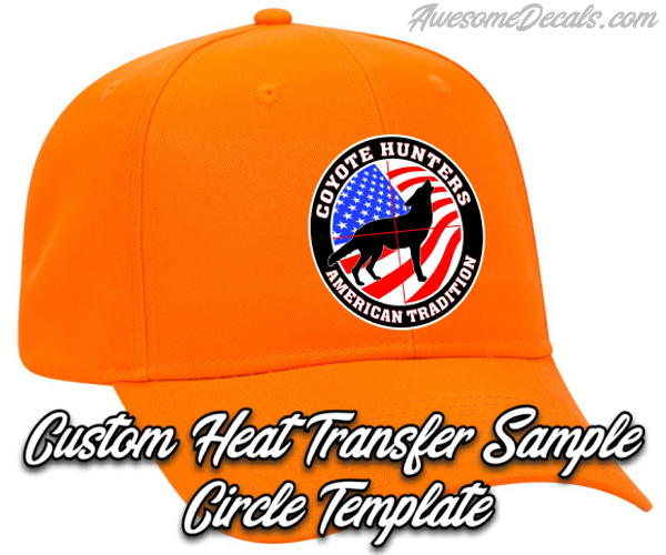 custom heat transfer hat cap