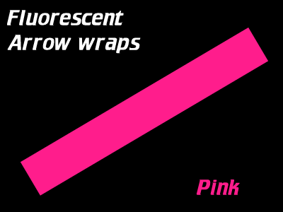 pink fluorescent arrow wraps