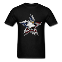 One Nation Eagle Star tee shirt - black