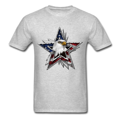 One Nation Eagle Star tee shirt - heather gray