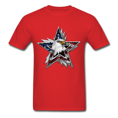 One Nation Eagle Star tee shirt - red
