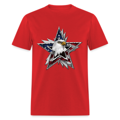 One Nation Eagle Star tee shirt - red