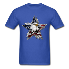 One Nation Eagle Star tee shirt - royal blue