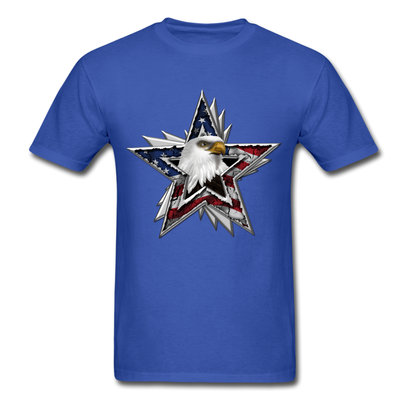 One Nation Eagle Star tee shirt - royal blue