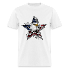 One Nation Eagle Star tee shirt - white