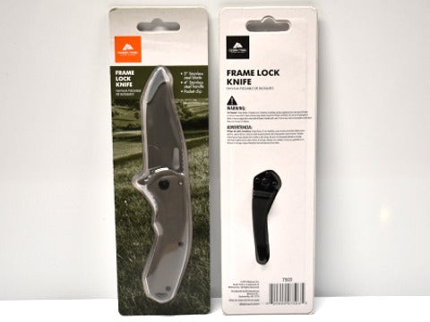 Ozark Trail frame lock folding knife