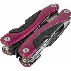 This Ozark Trail Large Multi tool allows you quick access to various tools. With a compact design, it is the perfect fit for your tackle box. This multi tool features a knife and cutter, a phillips and flathead screwdrivers, a line pick, saw and punch, all with a protective nylon sheath to store it in.  Ozark Trail Multi Tool, Large: Includes knife Flat and Phillips screwdrivers Punch and saw Cutter built into jaw Nylon sheath