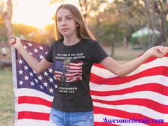 Patriotic USA theme Thank a Soldier tee tee shirt design