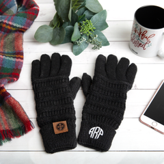 Personalized Monogrammed Gloves with finger boast for touch screen - [Awesome_Decals]