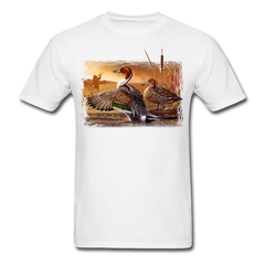 Pintail Ducks Waterfowl wildlife tee shirt - white
