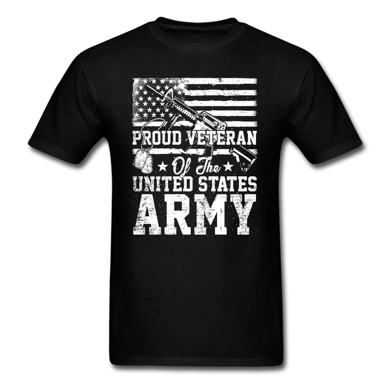 Proud Veteran of the UNITED STATES ARMY tee shirt - black