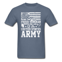 Proud Veteran of the UNITED STATES ARMY tee shirt - denim