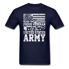 Proud Veteran of the UNITED STATES ARMY tee shirt - navy