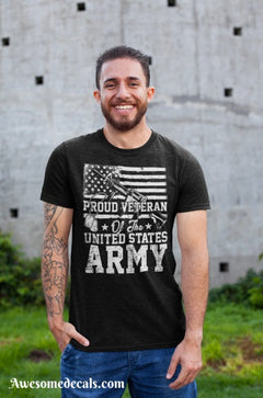 Proud Veteran of the UNITED STATES ARMY tee shirt