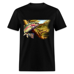 Rainbow Trout swimming - black