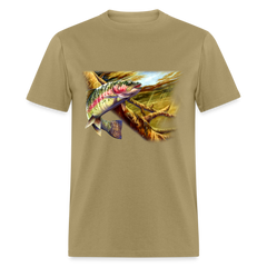 Rainbow Trout swimming - khaki