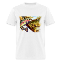 Rainbow Trout swimming - white