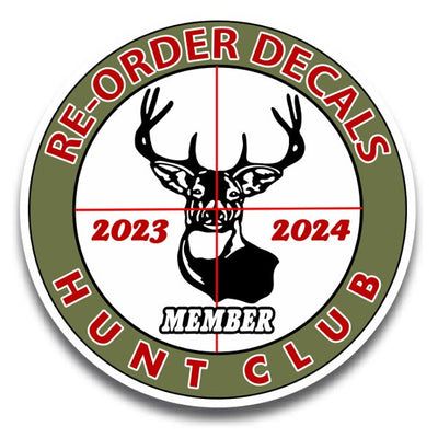 Re-Order Circle Style Your Club Decals - Vinyl Decal