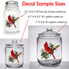 Red Cardinal Decorative Vinyl Decal