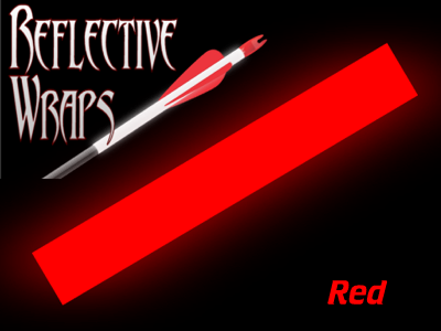 red reflective arrow wraps