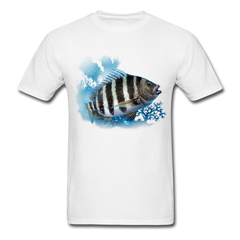 Sheepshead fishing tee shirt - white