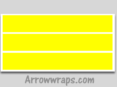 bright yellow vinyl arrow wraps archery decals sticker