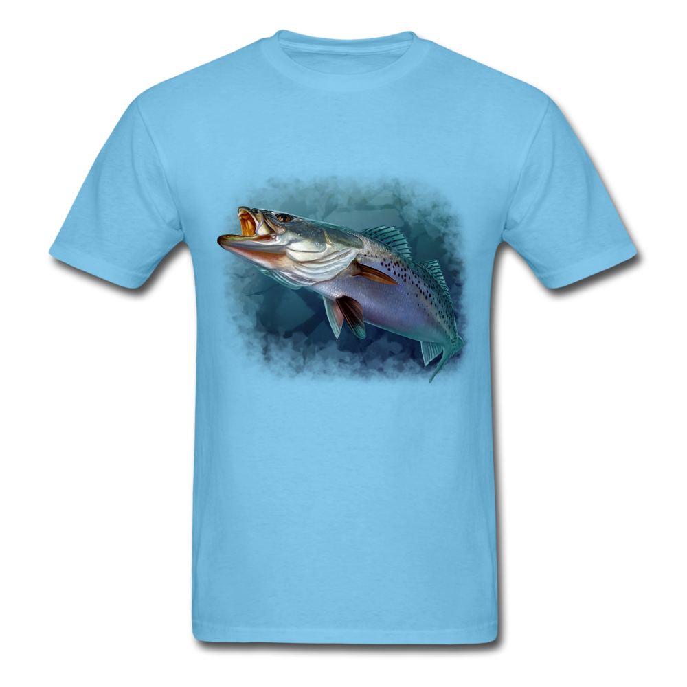 Speckled Sea Trout tee shirt - aquatic blue